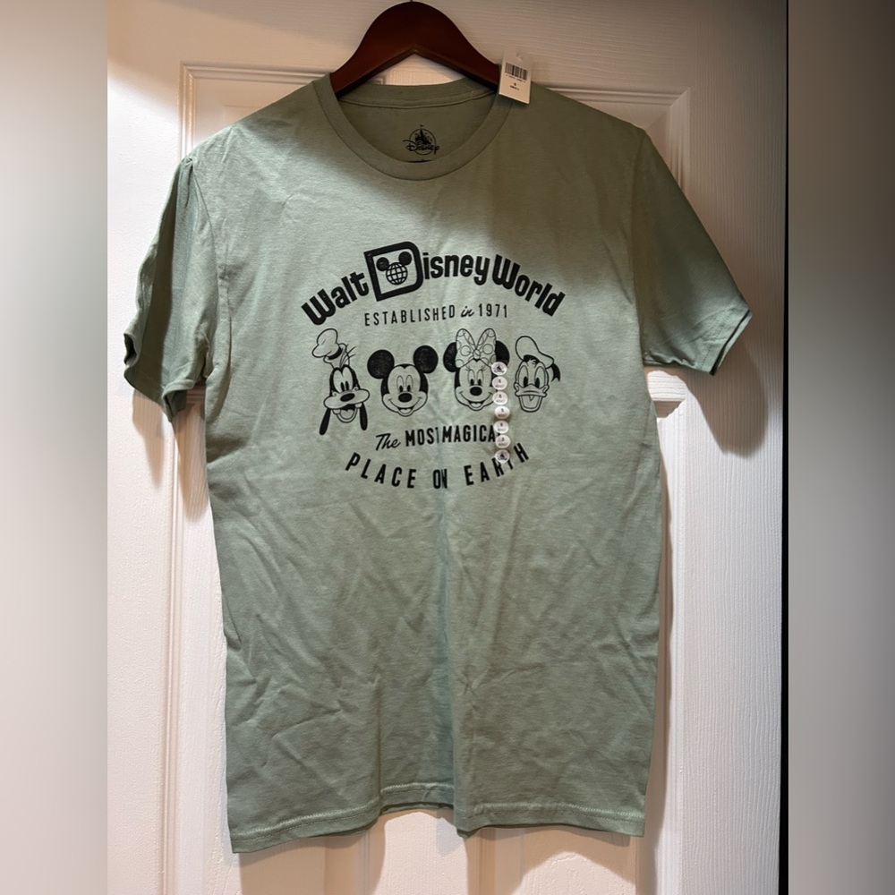 Disney Green T-Shirt with Classic Characters